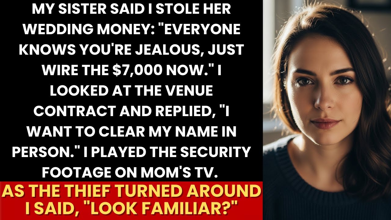 “You Stole My Wedding Money, Send $7K,” Sis Smirked—I Showed the Video and Asked, “Look Familiar?”