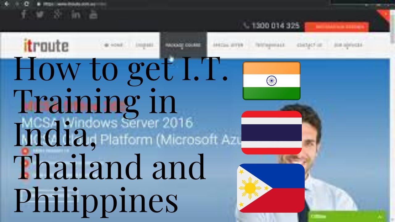 How to get I.T. Training in India, Thailand and Philippines #getajobinit