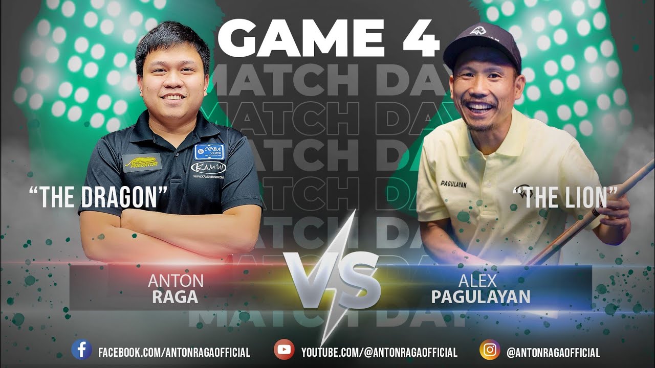 GAME 4:ANTON RAGA VS. ALEX PAGULAYAN | 10BALL | RACE  23