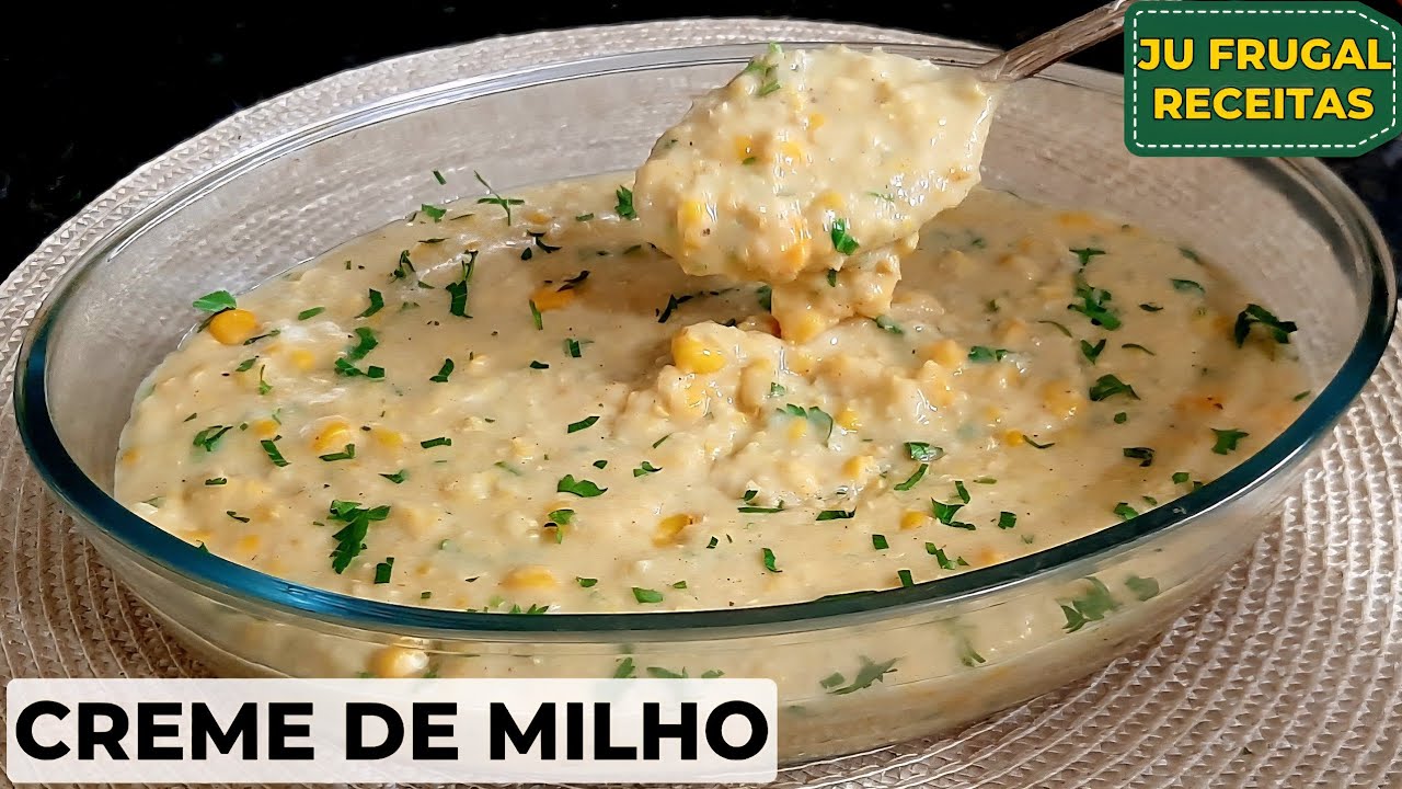 Creme de Milho Perfeito e Cremoso Sem Lactose e Sem Glúten