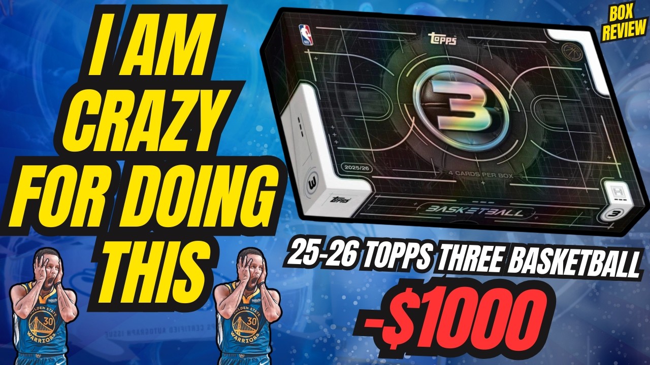 😱 DON'T TRY THIS AT HOME 😱 2025-26 Topps Three Basketbal Review