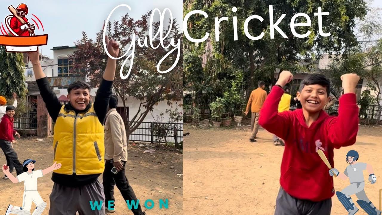 Gully cricket //#gullycricket #enjoy #cricket #funnyvlogs 