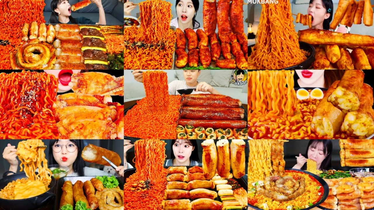 ULTIMATE KOREAN DAECHANG NOODLES MUKBANG COMPILATION 💯 BIG BITES SATISFYING KOREAN FOOD EATING SHOW