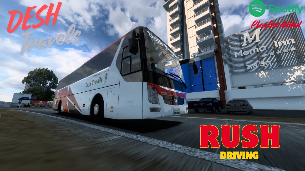 Hyundai Bus – Smooth Overtakes & Calm Phonk Vibes | ETS2 Convoy | FT : DESH TRAVELS