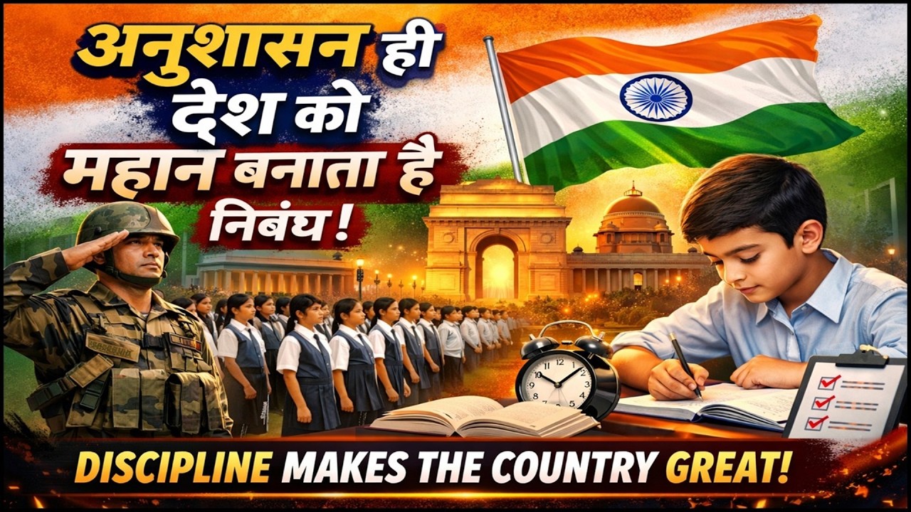 अनुशासन ही देश को महान बनाता है निबंध | Discipline Makes A Nation Great