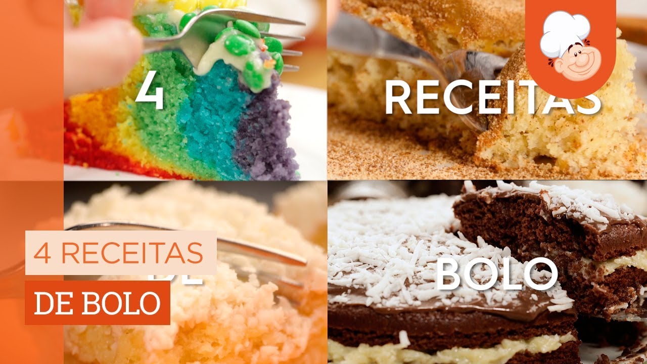 4 receitas de bolo — Receitas TudoGostoso