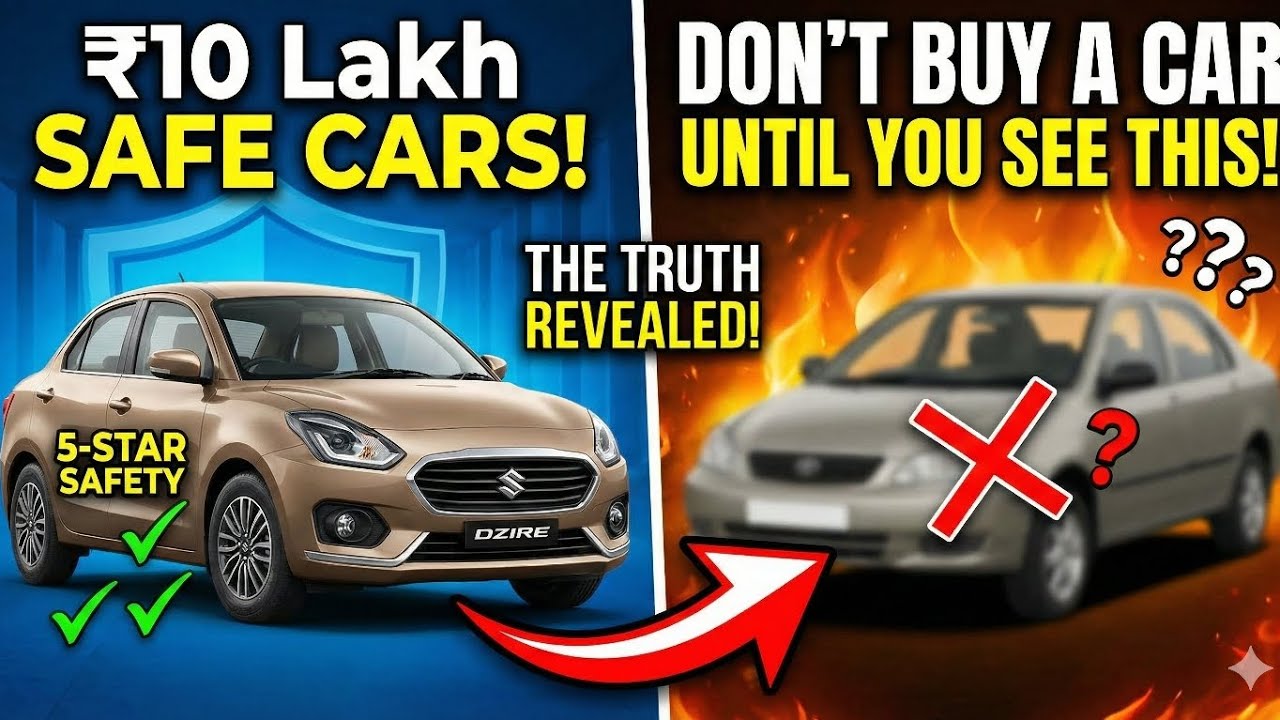 6 Airbags Mandatory? Top 28 Cars Under ₹10 Lakh You Can Buy in 2026