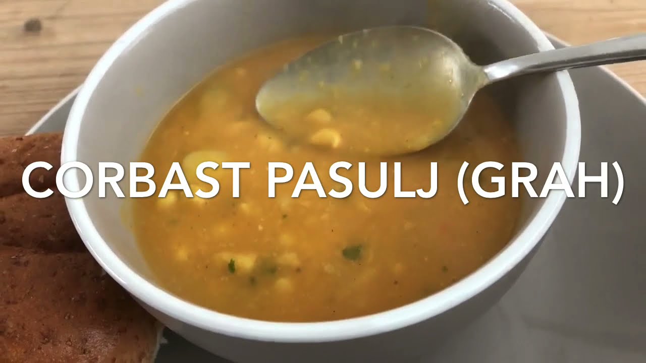 Corbast beli (bijeli) pasulj (grah), posni, bez zaprske