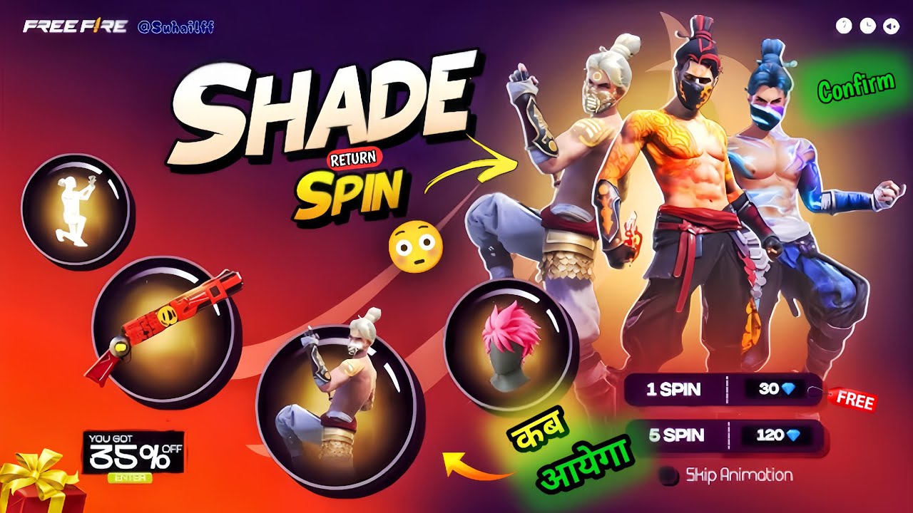 GOLDEN SHADE BUNDLE RETURN CONFIRM 😳🔥 | LoL Emote Return Date | free fire event | ff upcoming events