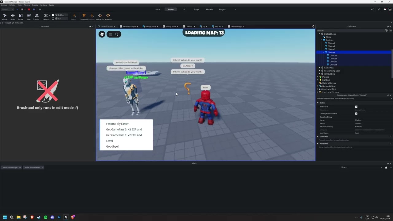 Roblox Part 11   Pathfinding   Lanzar Poderes   Golpear   NPC drops