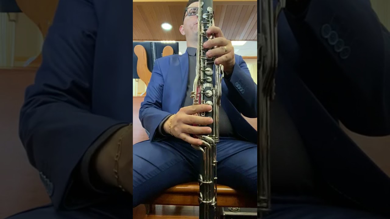 Hino 374 Clarinete baixo, extens&atilde;o d&oacute; grave