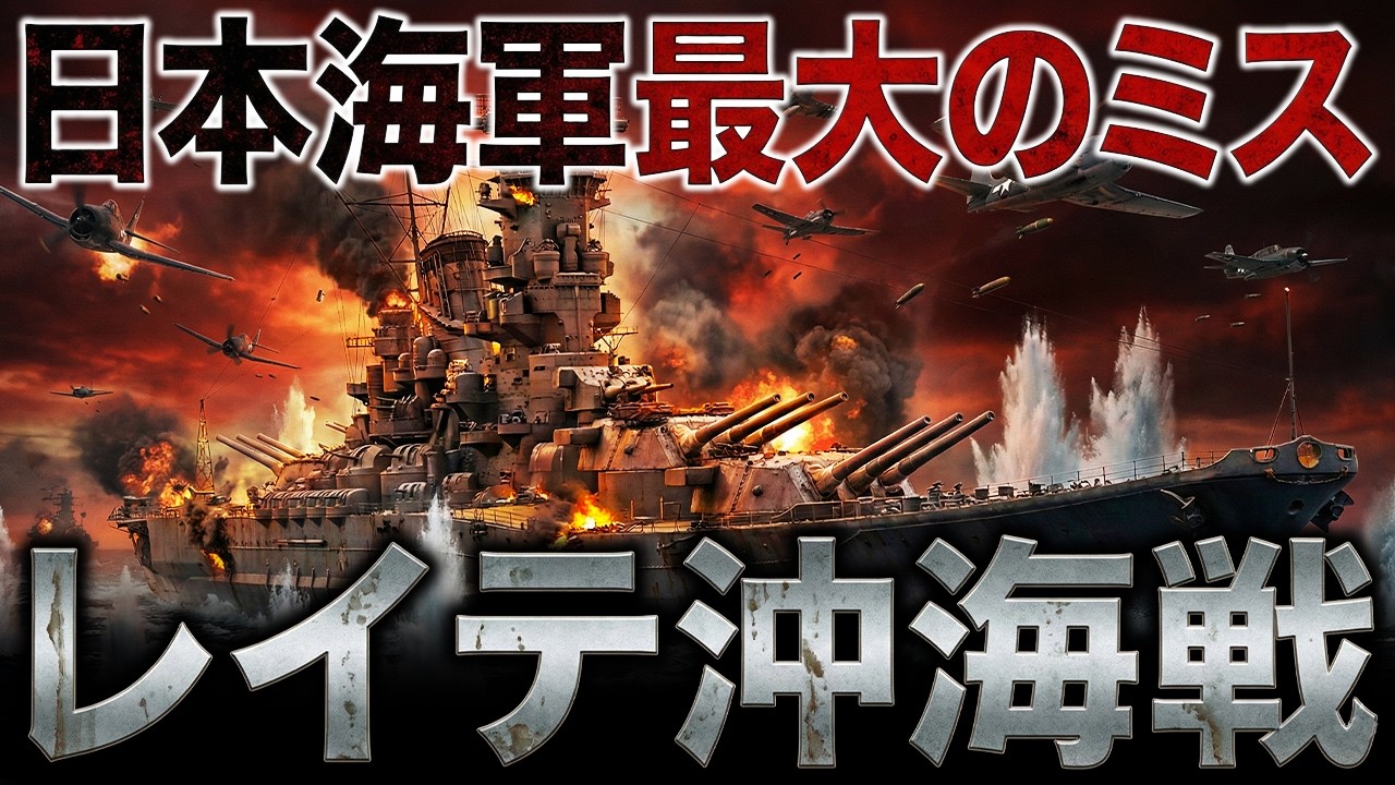 【レイテ沖海戦】史上最大の海戦でなぜ日本は撤退したのか？