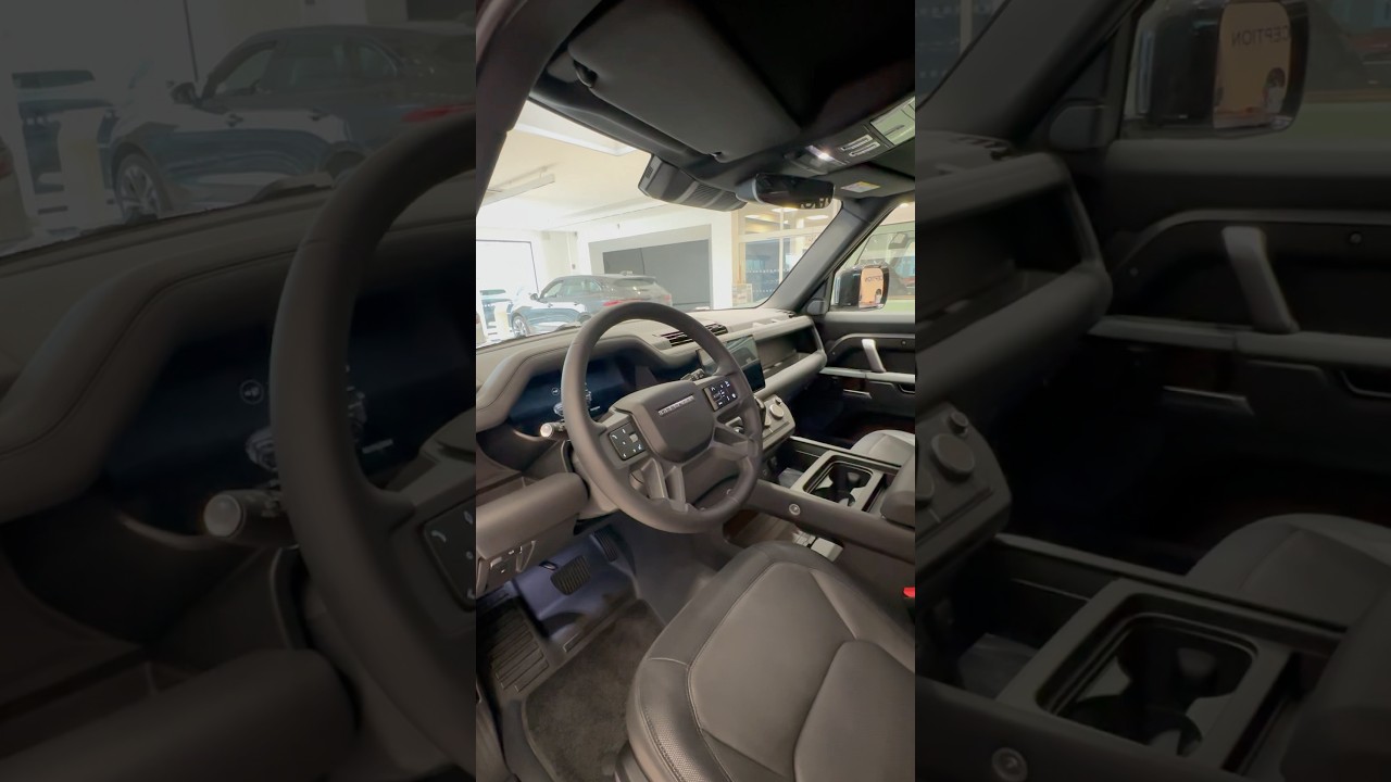 Land Rover Defender Black Interior Looks Stunning! #Defender #LandRover #LuxurySUV #CarInterio