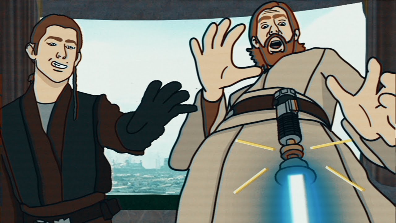 Turning your opponent's lightsaber on before combat