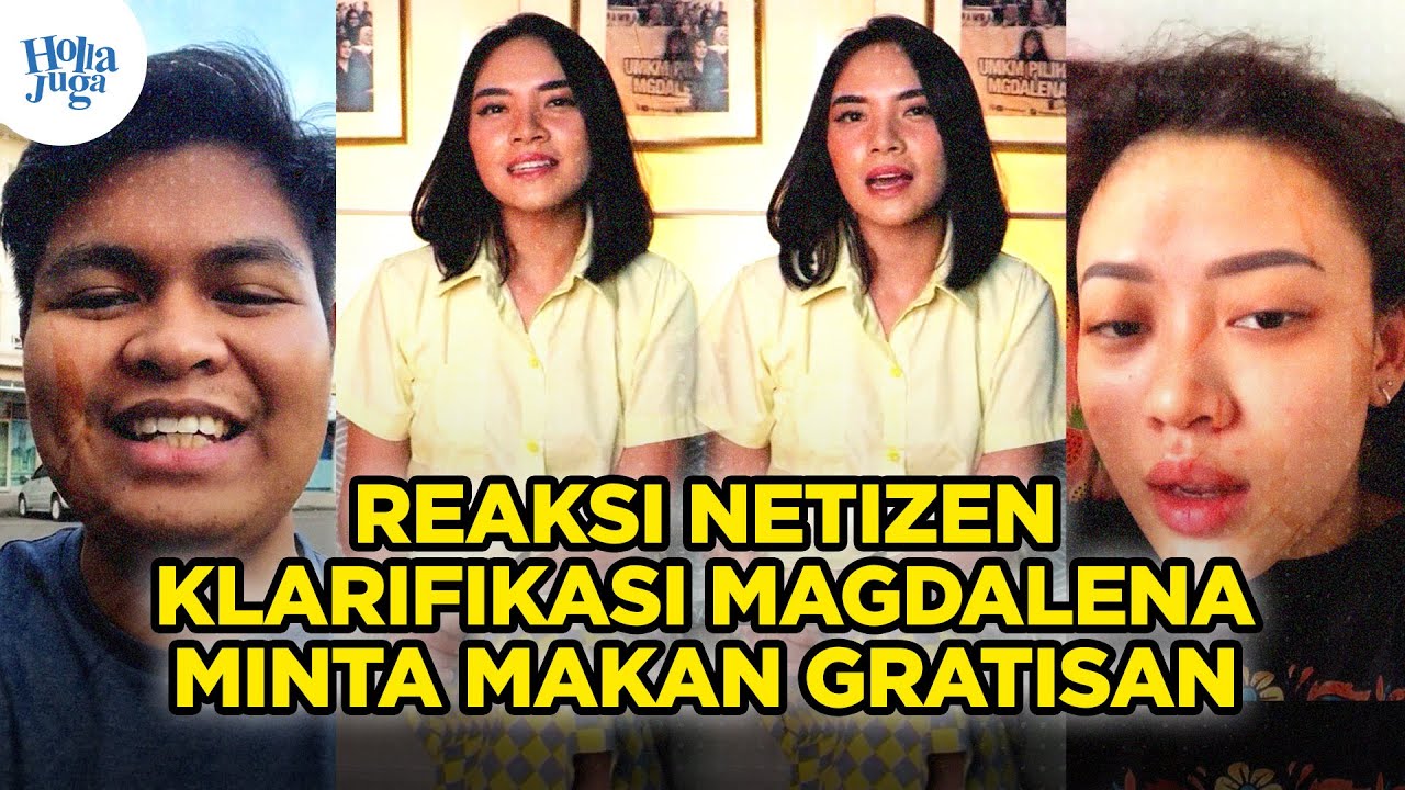 Reaksi Netizen Klarifikasi Magdalena Minta Gratis Makan Review Makanan