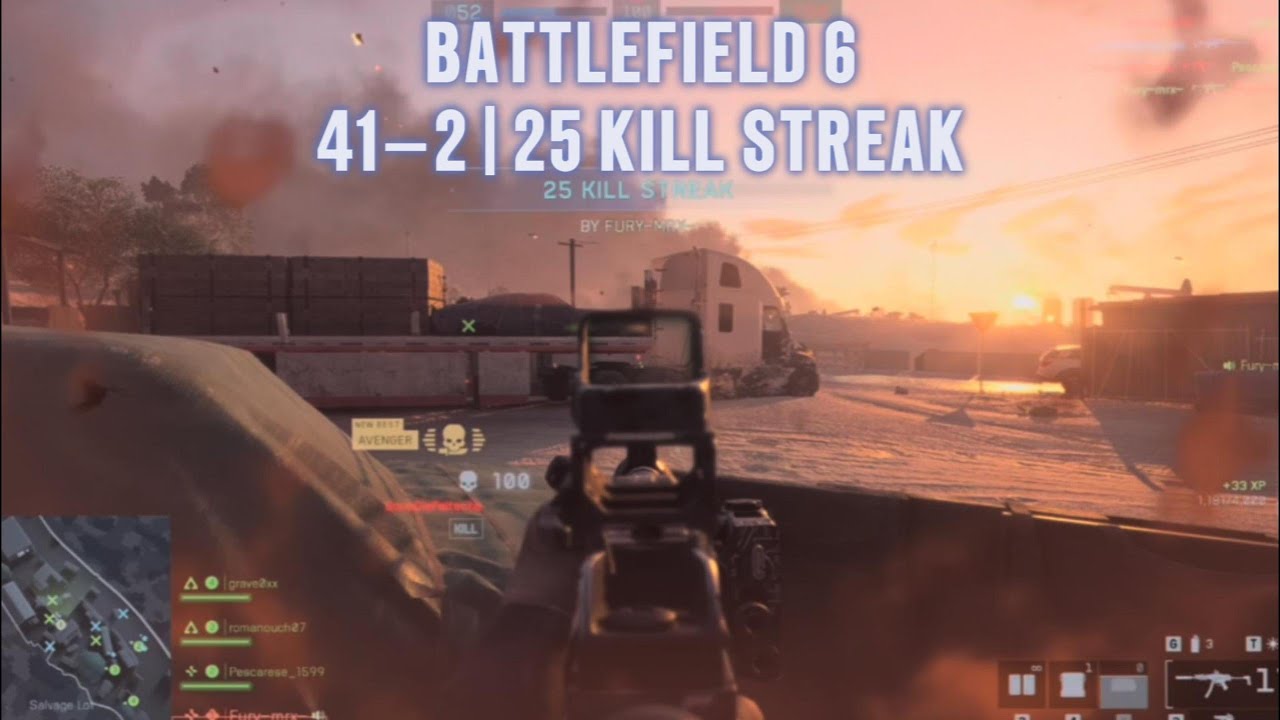 BF6 – Team Deathmatch Perfection | 25 Kill Streak, 42–2 K/D