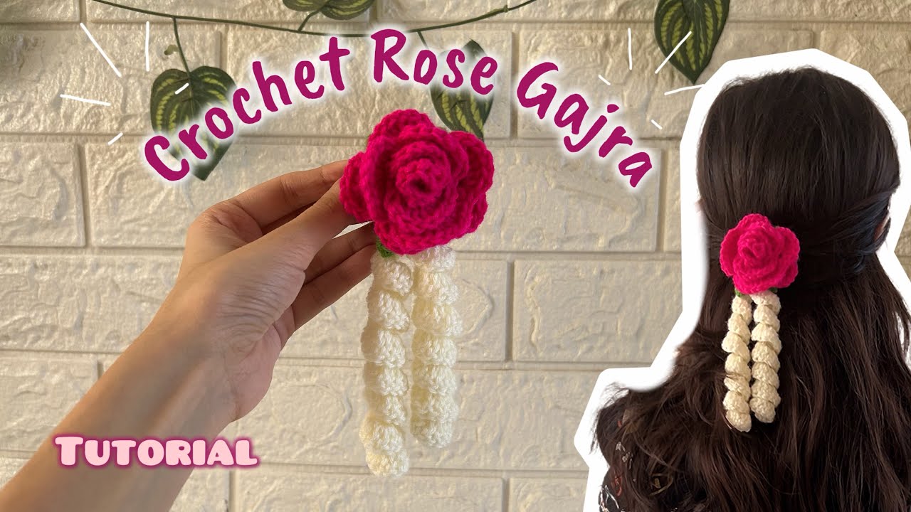 How to Crochet Rose Gajra | Easy & Beginner-Friendly Tutorial