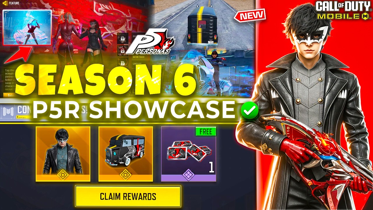 NEW Season 6 Leaks | Persona5 Collab Character Showcase | Features |  COD Mobile | CODM Leaks