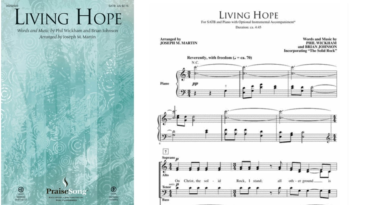 LIVING HOPE (SATB Choir) - Phil Wickham/arr. Joseph M. Martin
