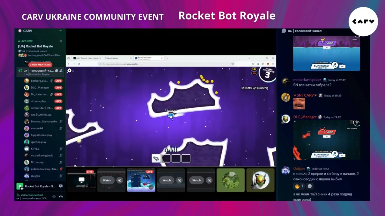 CARV Community Event Videos: Rocket Bot Royale