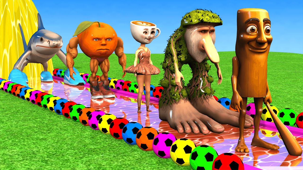Long Slide Game With Elephant Gorilla Buffalo Hippopotamus Tiger 3d Animal Game Funny 3d Animals