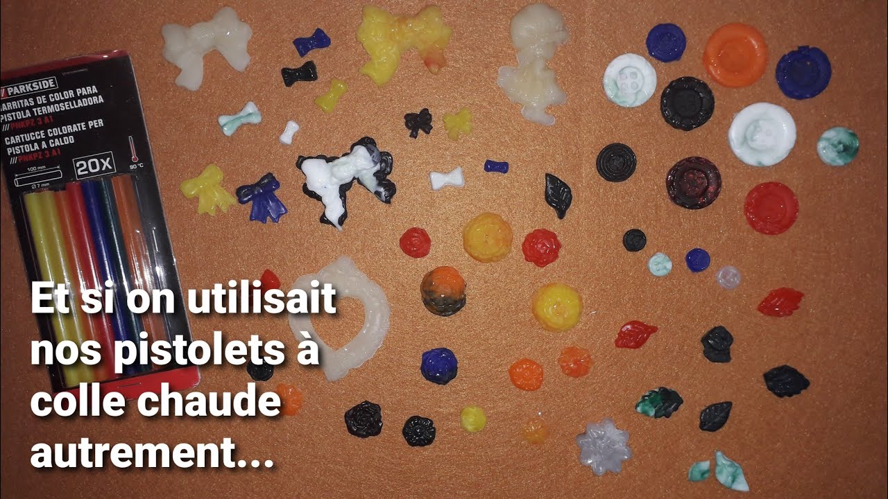 Et si on utilisait nos pistolets à colle chaude autrement?!Tuto Embellissement facile @Manonscrap .
