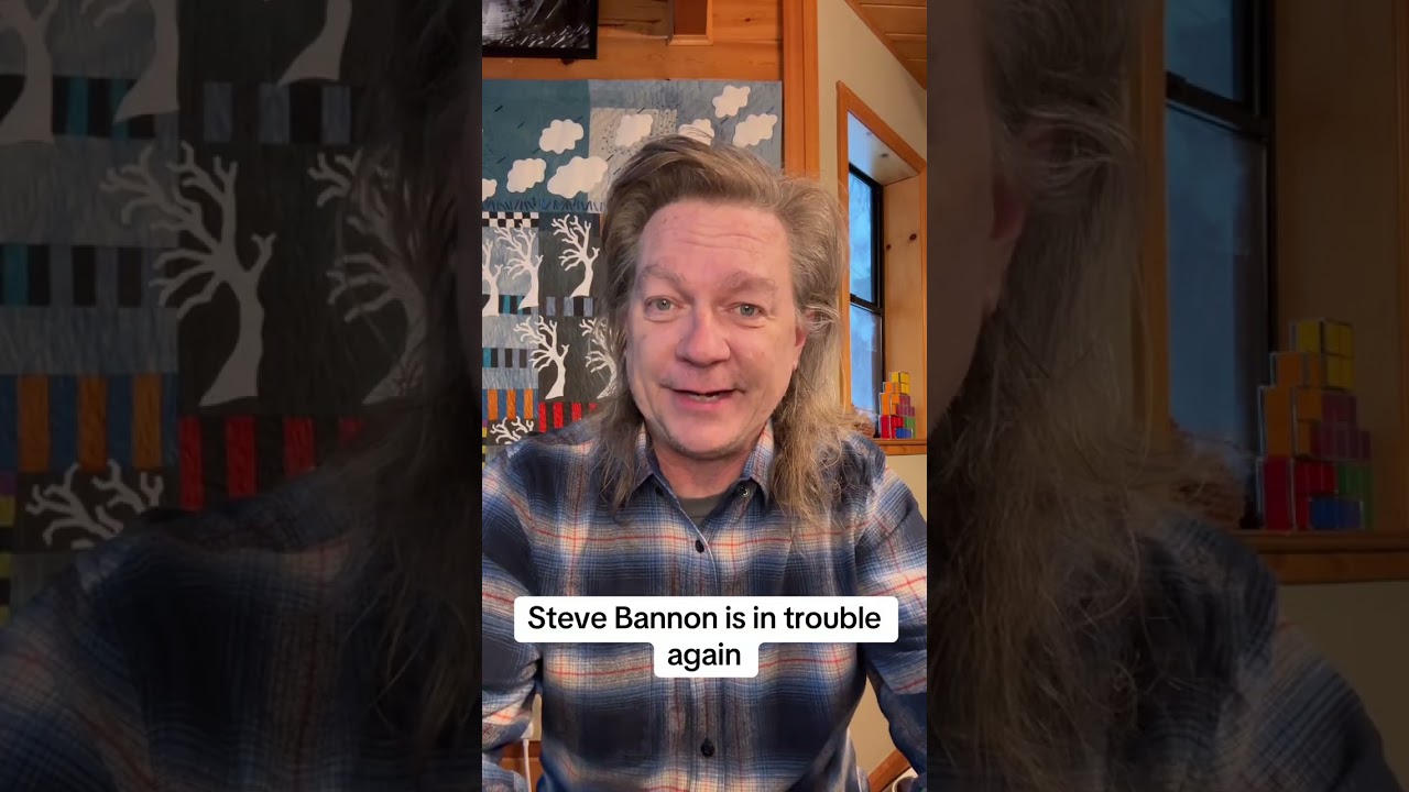 Steve Bannon is in trouble again