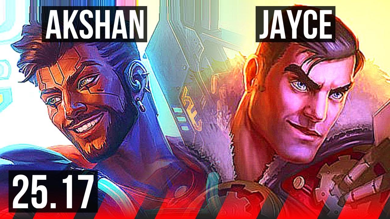 AKSHAN vs JAYCE (TOP) | Dominating | KR Master | 25.17