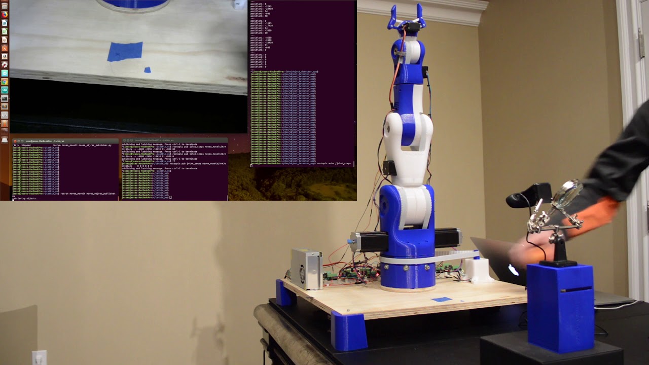 3D Printed Robotic Arm Uses Computer Vision for Object-Specific Pick and Place