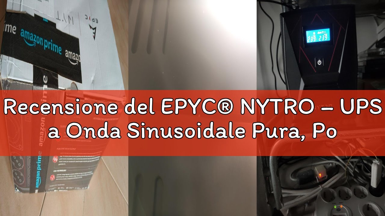 Recensione del EPYC&reg; NYTRO &ndash; UPS a Onda Sinusoidale Pura, Potenza 1500VA/900Watt, UPS per PC da Gami