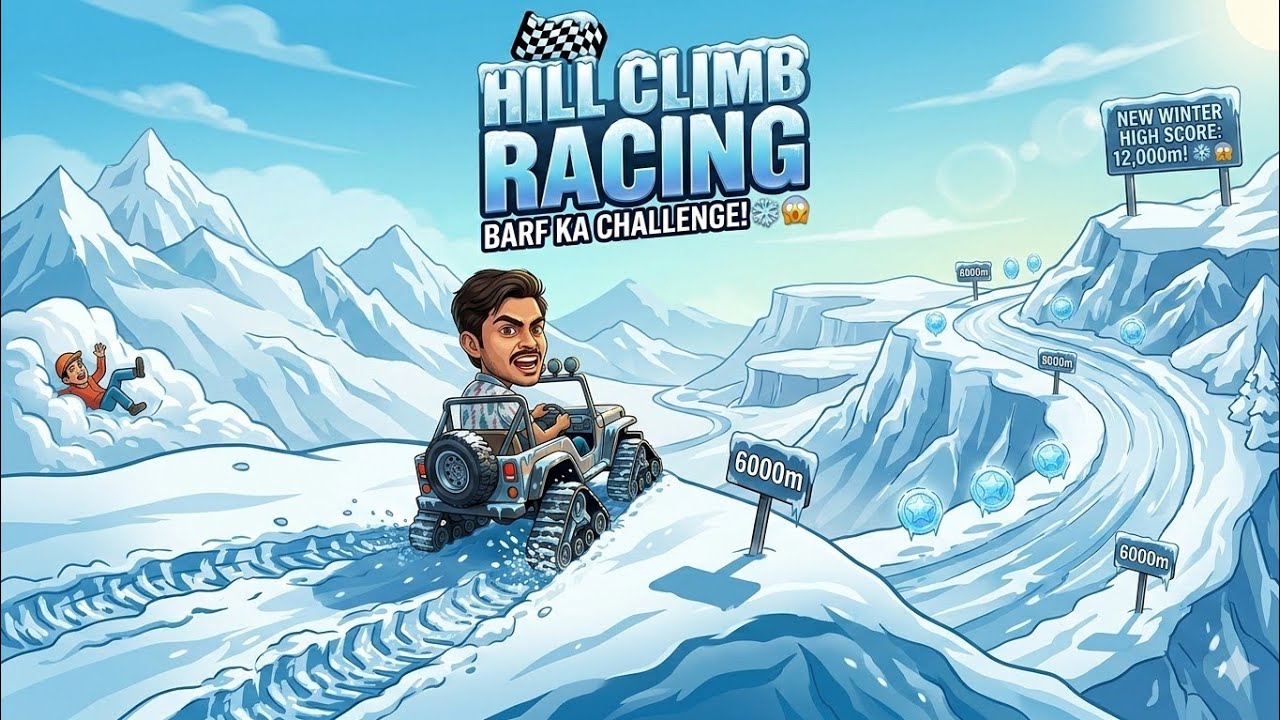 D gaming is live playing hill climb racing game