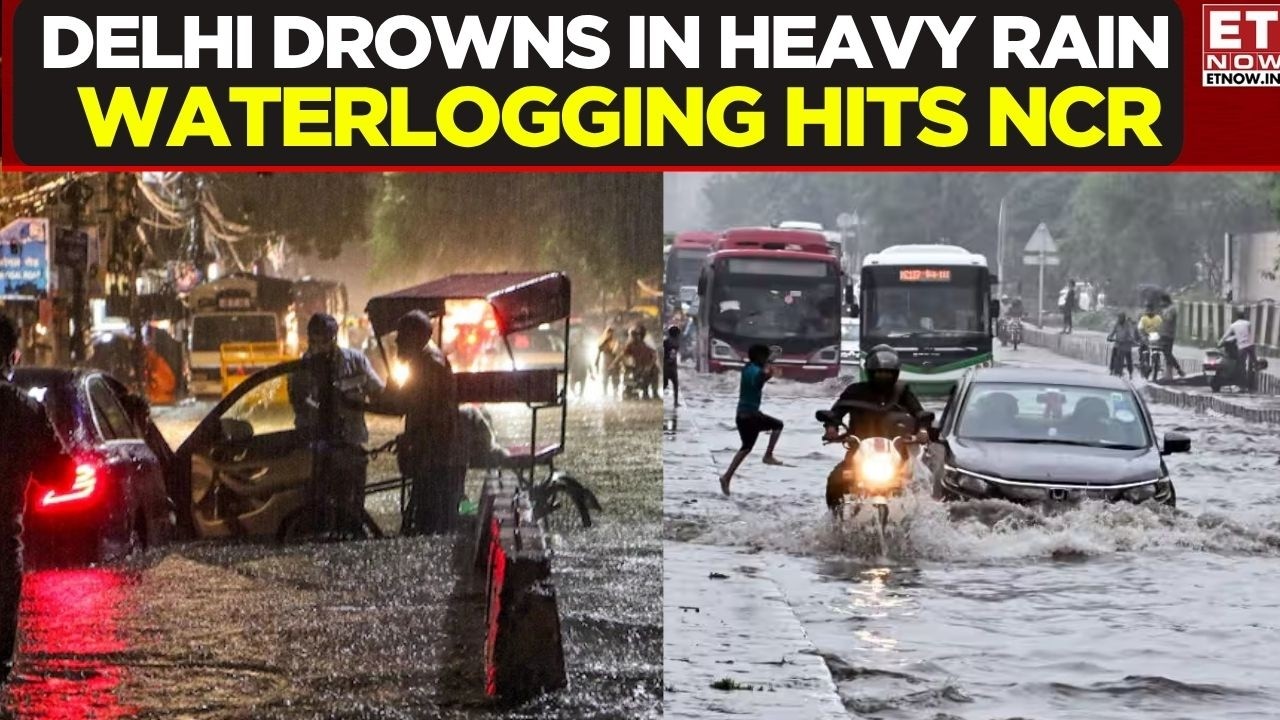 Heavy Rain Batters New Delhi, Waterlogging Hits Parts Of NCR | ET Now