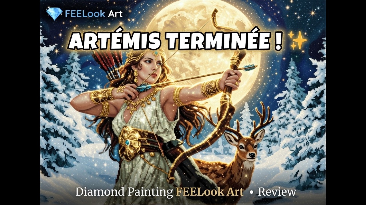 LE RENDU EST INCROYABLE ! 😍 Revue Diamond Painting Artemis (Feelook Art)