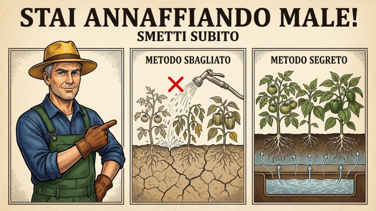 Il segreto per irrigare il giardino solo una volta al mese