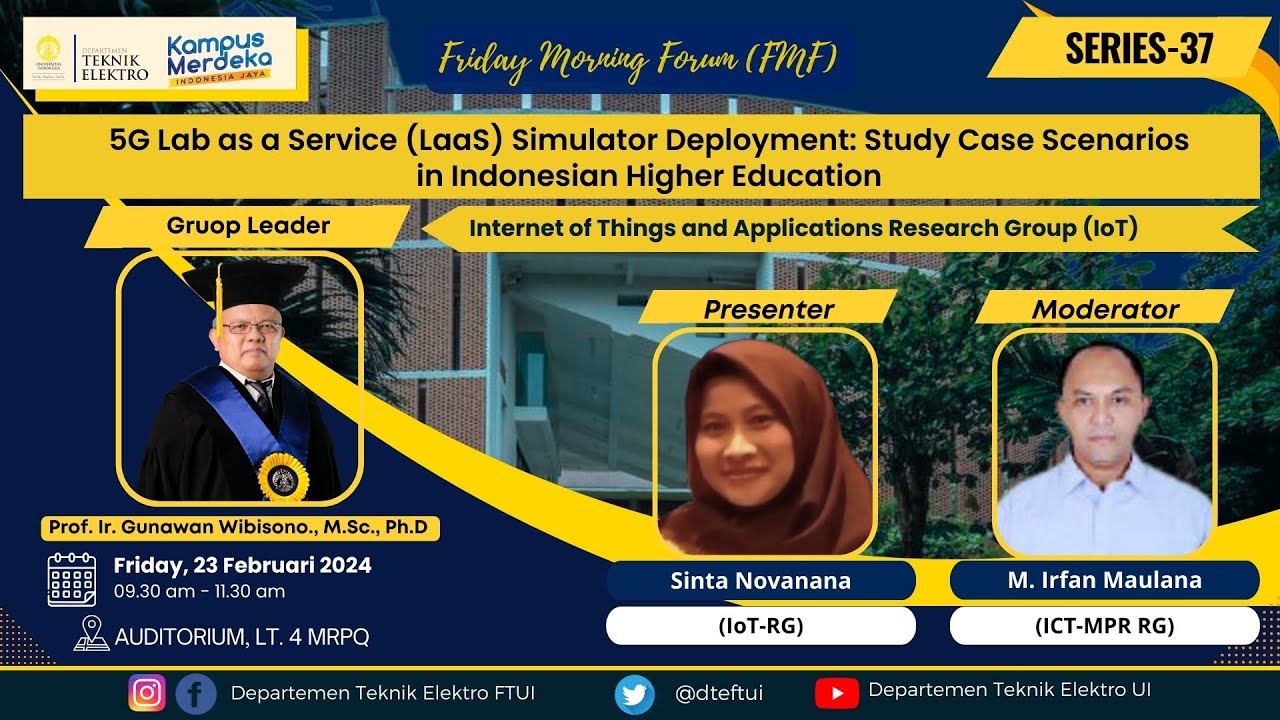 [FMF SERIES-37] - 5G Lab as a Service (LaaS) Simulator Deployment: Study Case Scenarios in ...