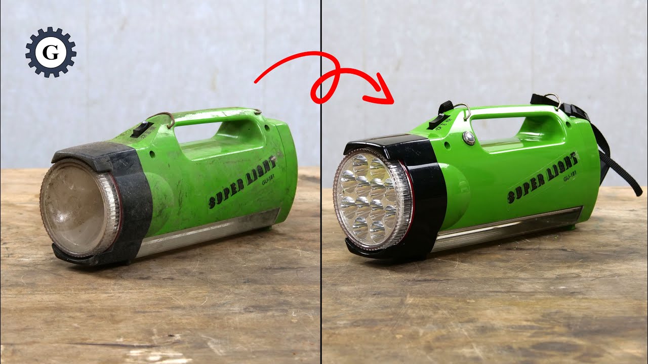 Vintage to Modern Flashlight Conversion | SUPER LIGHT GU-101