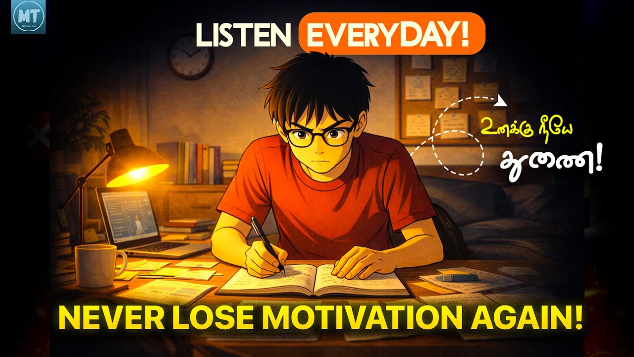 🎧 Listen Before You Start Studying &mdash; Fix Your Mind to Play Hard | Study Motivation in Tamil