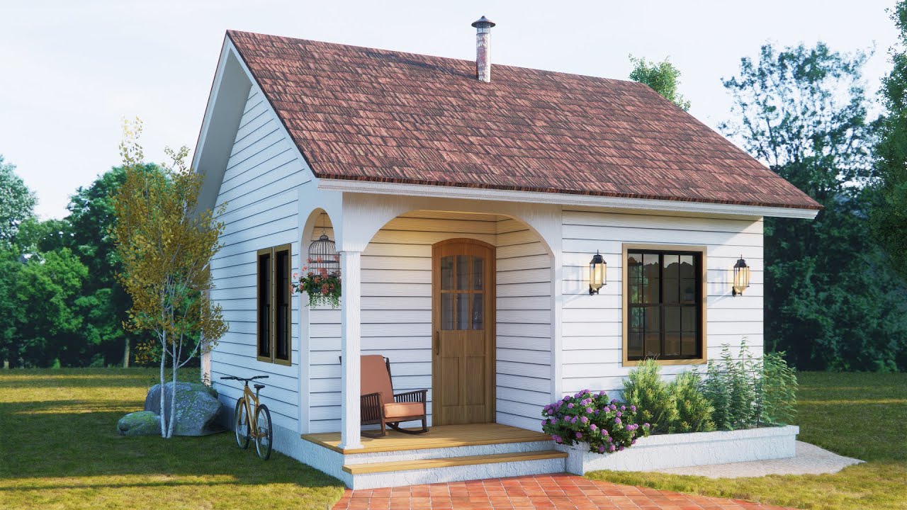 Small House Design You’ll love - Beautiful 21x23ft 6x7m Home | 400SQFTHome