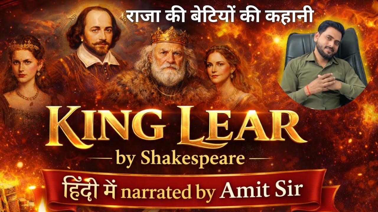 KING LEAR | Summary | हिंदी में by Shakespeare | Narrated by Amit Sir at Competition Conservatory 