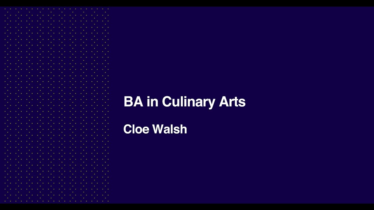 Cloe Walsh, BA in Culinary Arts, Work Placement - Castle Leslie Estate