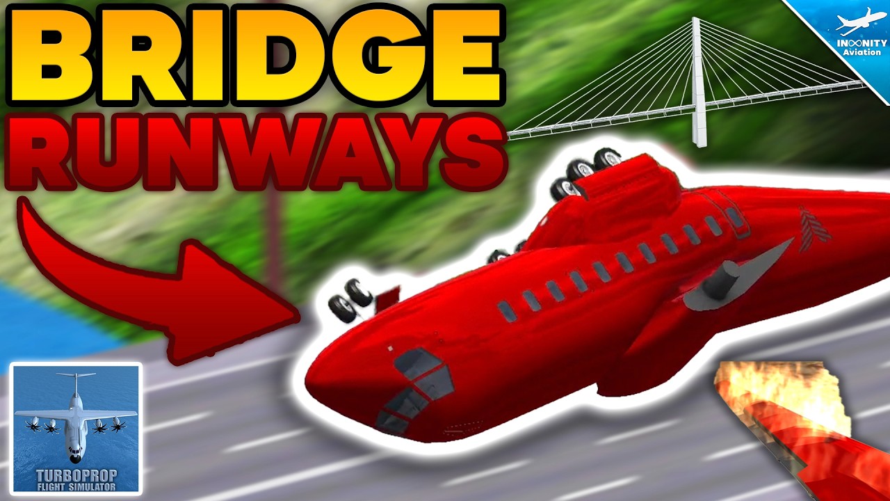Using TFS BRIDGES As RUNWAYS - Turboprop Flight Simulator
