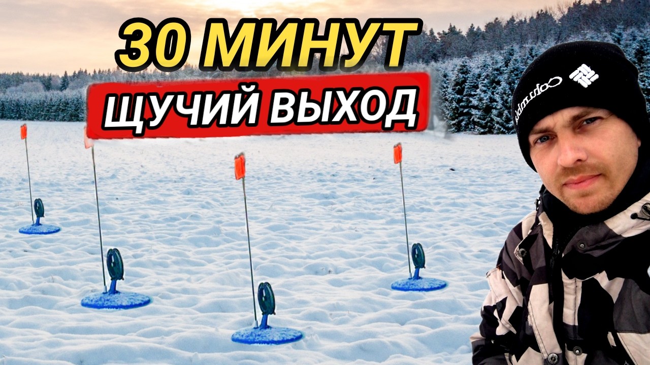 Жерлицы срабатывают одна за одной. Щука озверела