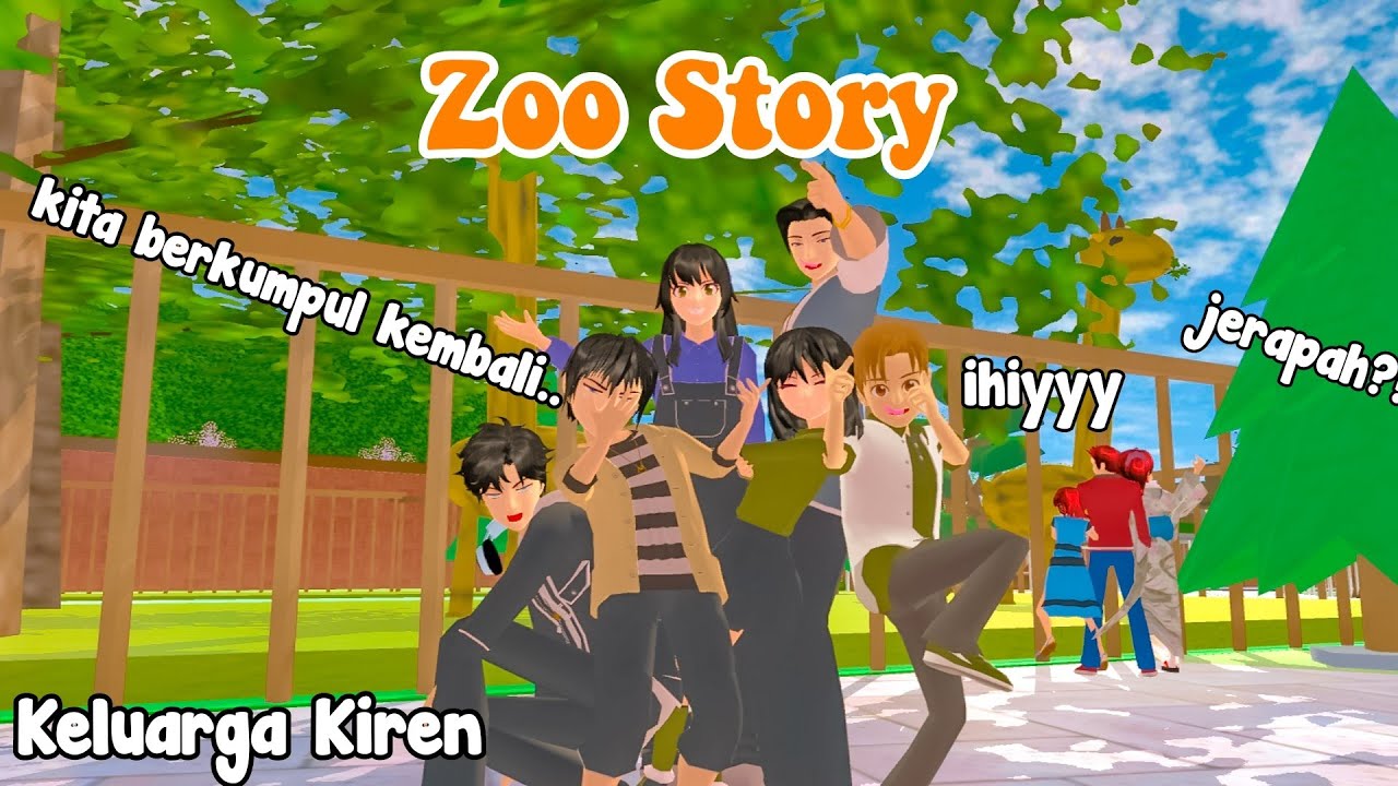 PERGI KE ZOO || KELUARGA KIREN || DRAMA SAKURA SCHOOL SIMULATOR