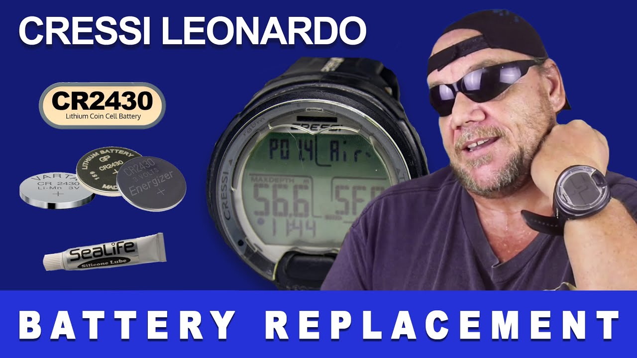 Cressi Leonardo Dive Computer - Battery Replacement (TUTORIAL)