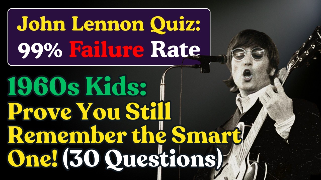 Only 1% of Baby Boomers Score 30/30 on This John Lennon Quiz! 🎸