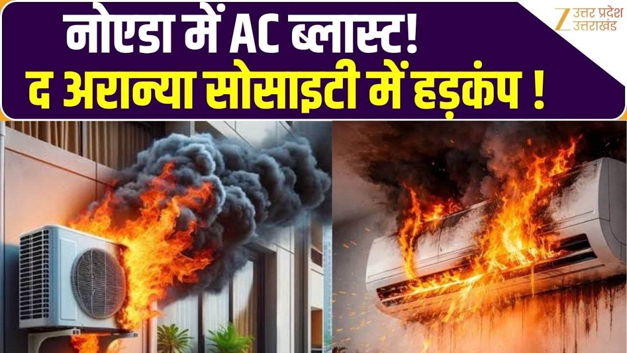 Noida AC Blast: नोएडा में AC ब्लास्ट से बड़ा हादसा! द अरान्या सोसाइटी में मची अफरा-तफरी