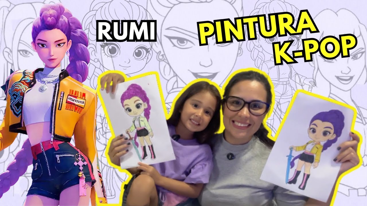 PINTANDO DESENHOS DE K-POP 🎨 Atividade Criativa para Crianças | Soso Kids