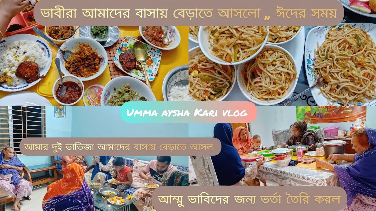 আমাদের বাসায় বেড়াতে আসল 