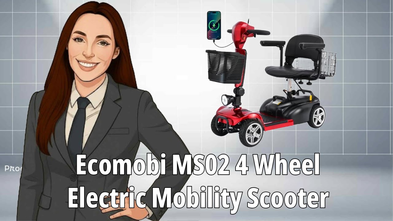 Ecomobi MS02 4 Wheel Electric Mobility Scooter | Best Mobility Scooter 2025