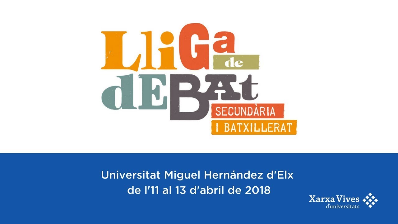 Inauguració Lliga de Debat de Secundària i Batxillerat 2018